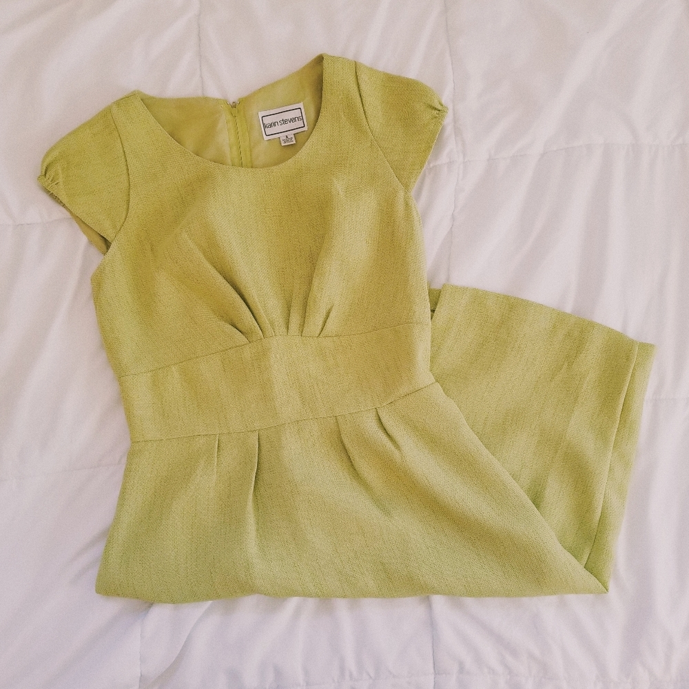 Vintage Lime Green Dress